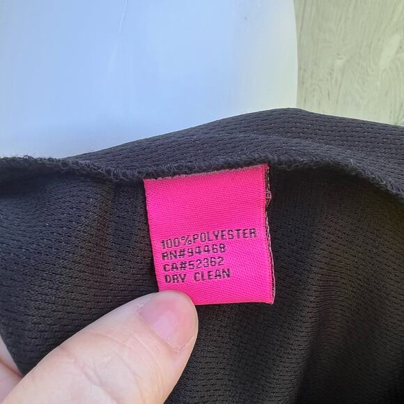 Betsey Johnson Black Cutout Textured Fit & Flare Dress Size 4 Pre-Lovedxd - Picture 9 of 10